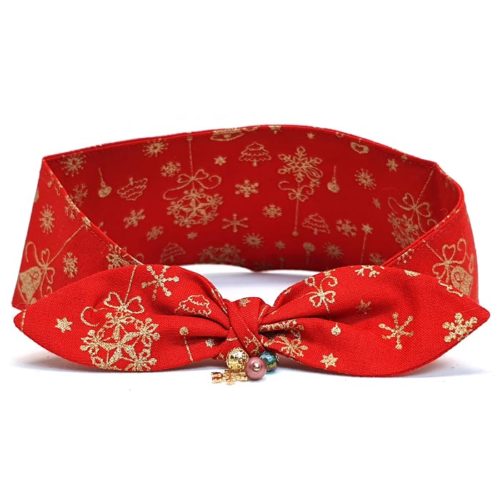 Golden Christmas Bandana