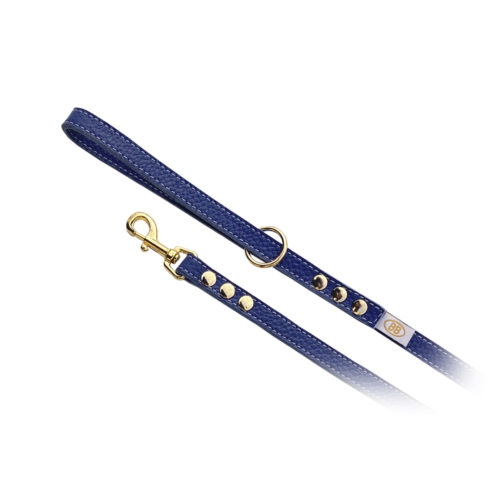Buddy Belts Luxury Leather Leash (Emblem Blue) Buddy Belts Luxury Leather Leash (Emblem Blue)