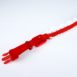 Lady in Red suede and lace cat collar - 7