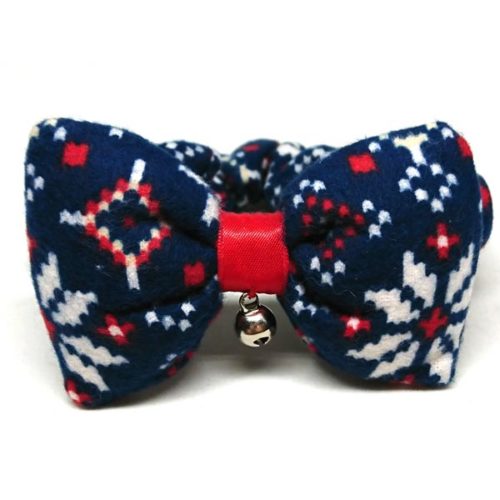 Nordic Snow decorative collar with bow for cats and small dogs Nordic Snow decorative collar with bow for cats and small dogs