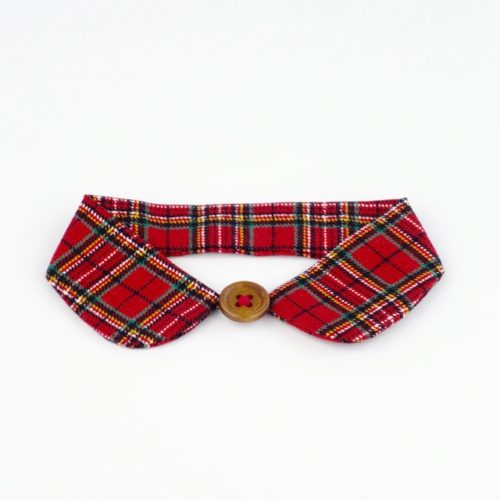 The Red Tartan – Decorative Collar for Cats and Small Dogs