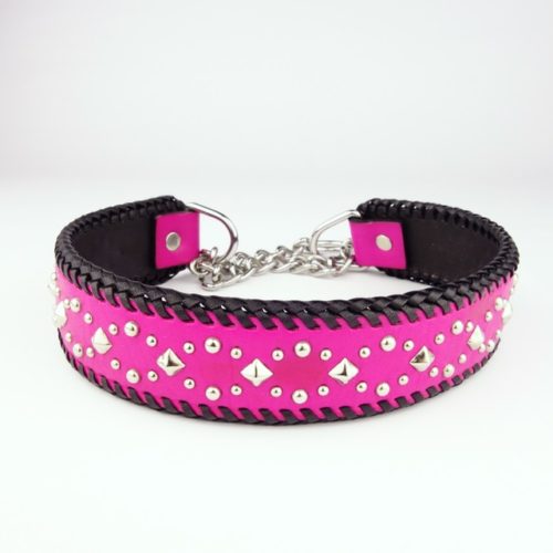 Rocker Pink! – Half-chain collar for big dogs Rocker Pink! – Half-chain collar for big dogs