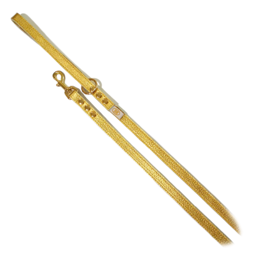Buddy Belts Elite Leather Leash (Gold Nugget) Buddy Belts Elite Leather Leash (Gold Nugget)