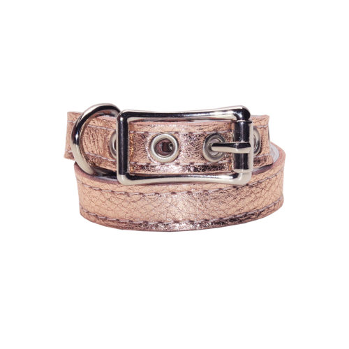 Buddy Belts Luxury ID Collars (Rose Gold)